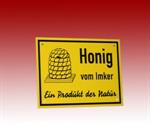 Werbeschild "Honig vom Imker" 20 x 15 cm