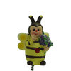 Poly Stecker Biene mit Feder - Blumenstrauß lila